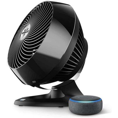 Vornado 660 AE Large Whole Room Works with Alexa Air Circulator Fan with 4 Speeds, Black, A Certified for Humans Device