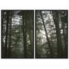 SIGNWIN 2 Piece Framed Canvas Wall Art Rustic Woods Canvas Prints Home Artwork Decoration for Living Room,Bedroom - 24"x36"x2 Panels view 2