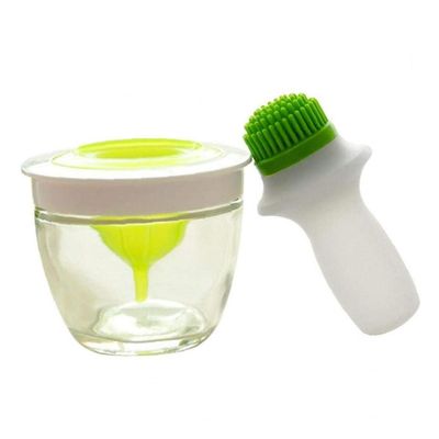 1pc Oil Bottle with Basting Brush Silicone Honey Wine Sauce Baster and Pastry Brush Bbq Basting Tool for Kitchen Cooking Baking