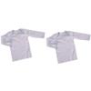 Healthy Body Head To Toe Infant Lap Tees Long Sleeve - 2 Pack Lavender Striped view 1
