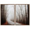 SIGNWIN 2 Piece Framed Canvas Wall Art Rustic Woods Canvas Prints Home Artwork Decoration for Living Room,Bedroom - 24"x36"x2 Panels view 2