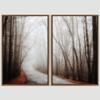 SIGNWIN 2 Piece Framed Canvas Wall Art Rustic Woods Canvas Prints Home Artwork Decoration for Living Room,Bedroom - 24"x36"x2 Panels view 3