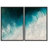 SIGNWIN 2 Piece Framed Canvas Wall Art Coastal Beach Canvas Prints Home Artwork Decoration for Living Room,Bedroom - 24"x36"x2 Panels view 2