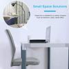 Best Ergonomic Cute Mesh Office Chair, Armless Lumbar Support, Chic Modern Desk PC Chair Black, Mid Back Adjustable Swivel for Home Office Conference Study Room Mesh Office Chair, Grey Set of 1 view 4