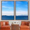 SIGNWIN 2 Piece Framed Canvas Wall Art Coastal Beach Canvas Prints Home Artwork Decoration for Living Room,Bedroom - 24"x36"x2 Panels view 1