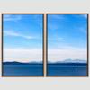 SIGNWIN 2 Piece Framed Canvas Wall Art Coastal Beach Canvas Prints Home Artwork Decoration for Living Room,Bedroom - 24"x36"x2 Panels view 3