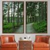 SIGNWIN 2 Piece Framed Canvas Wall Art Rustic Woods Canvas Prints Home Artwork Decoration for Living Room,Bedroom - 24"x36"x2 Panels view 1