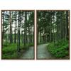 SIGNWIN 2 Piece Framed Canvas Wall Art Rustic Woods Canvas Prints Home Artwork Decoration for Living Room,Bedroom - 24"x36"x2 Panels view 2