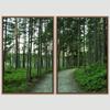 SIGNWIN 2 Piece Framed Canvas Wall Art Rustic Woods Canvas Prints Home Artwork Decoration for Living Room,Bedroom - 24"x36"x2 Panels view 3