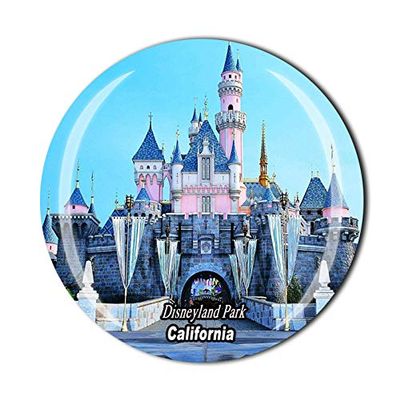 Los Angeles 3D America Fridge Magnet Souvenir Crystal Glass Magnet Tourist Travel Souvenir Collection Gift Magnetic Sticker Home Kitchen Decoration