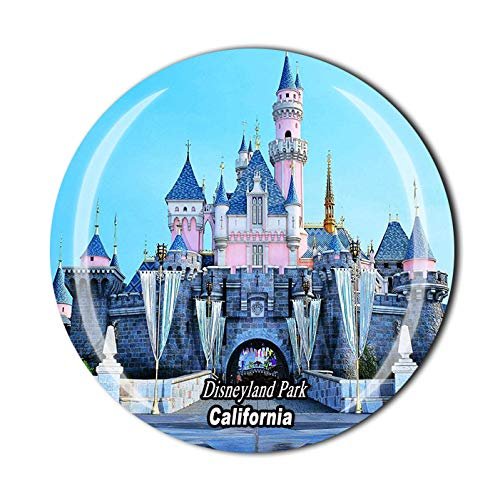 Los Angeles 3D America Fridge Magnet Souvenir Crystal Glass Magnet Tourist Travel Souvenir Collection Gift Magnetic Sticker Home Kitchen Decoration