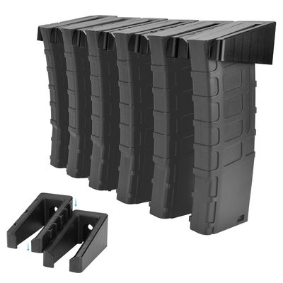Adoreal ABS 6 Standard Rack Wall Mount, Wall Magazine Display, Detachable Wall Mags Storage Organization System