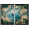 SIGNWIN 2 Piece Framed Canvas Wall Art Coastal Beach Canvas Prints Home Artwork Decoration for Living Room,Bedroom - 24"x36"x2 Panels view 2