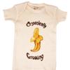 Healthy Body Head To Toe Organic Cotton Infant Lap Tees Short Sleeve - Organically Growing Natural Banana view 1