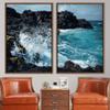 SIGNWIN 2 Piece Framed Canvas Wall Art Coastal Scenery Canvas Prints Home Artwork Decoration for Living Room,Bedroom - 24"x36"x2 Panels view 1