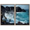 SIGNWIN 2 Piece Framed Canvas Wall Art Coastal Scenery Canvas Prints Home Artwork Decoration for Living Room,Bedroom - 24"x36"x2 Panels view 2