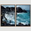 SIGNWIN 2 Piece Framed Canvas Wall Art Coastal Scenery Canvas Prints Home Artwork Decoration for Living Room,Bedroom - 24"x36"x2 Panels view 3