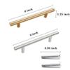 Tkocisa 8 Pieces Silicone Resin Tray Handles, Stainless Steel Resin Tray Molds Handles for Silicone Serving Tray Mold Cabinet Kitchen Drawer(Gold & Silver) view 2
