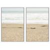 SIGNWIN 2 Piece Framed Canvas Wall Art Coastal Beach Canvas Prints Home Artwork Decoration for Living Room,Bedroom - 24"x36"x2 Panels view 2