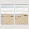 SIGNWIN 2 Piece Framed Canvas Wall Art Coastal Beach Canvas Prints Home Artwork Decoration for Living Room,Bedroom - 24"x36"x2 Panels view 3