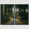 SIGNWIN 2 Piece Framed Canvas Wall Art Rustic Woods Canvas Prints Home Artwork Decoration for Living Room,Bedroom - 24"x36"x2 Panels view 3