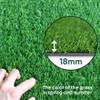 Artificial Grass Turf Lawn-14 x 48 Feet, 0.7" Indoor Outdoor Garden Lawn Landscape Synthetic Grass Mat Fake Grass Rug view 2