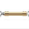 CXYGZLJ 304 Stainless Steel Shower Curtain Rod, No Punch Straight Rod, Clothes Rail, Partition Curtain Rod, Non-Stretchable Rod, Gold Pull Rod (Size : 101-150cm) view 1
