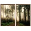 SIGNWIN 2 Piece Framed Canvas Wall Art Rustic Woods Canvas Prints Home Artwork Decoration for Living Room,Bedroom - 24"x36"x2 Panels view 2