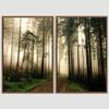 SIGNWIN 2 Piece Framed Canvas Wall Art Rustic Woods Canvas Prints Home Artwork Decoration for Living Room,Bedroom - 24"x36"x2 Panels view 3