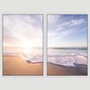 SIGNWIN 2 Piece Framed Canvas Wall Art Coastal Scenery Canvas Prints Home Artwork Decoration for Living Room,Bedroom - 24"x36"x2 Panels view 3