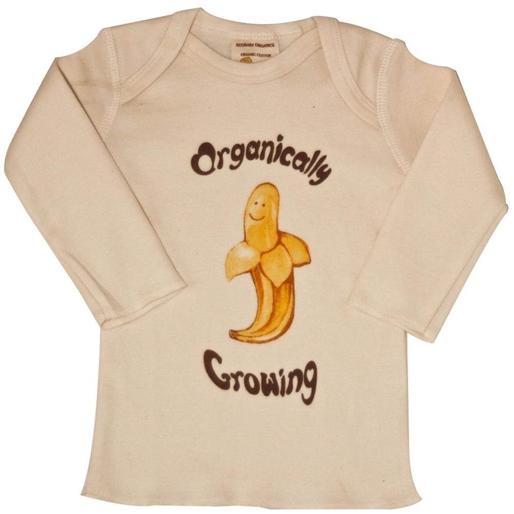 Healthy Body Head To Toe Infant Lap Tees Long Sleeve - Organically Growing Natural Banana