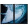 SIGNWIN 2 Piece Framed Canvas Wall Art Coastal Beach Canvas Prints Home Artwork Decoration for Living Room,Bedroom - 24"x36"x2 Panels view 2