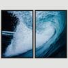 SIGNWIN 2 Piece Framed Canvas Wall Art Coastal Beach Canvas Prints Home Artwork Decoration for Living Room,Bedroom - 24"x36"x2 Panels view 3