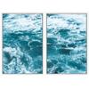 SIGNWIN 2 Piece Framed Canvas Wall Art Coastal Beach Canvas Prints Home Artwork Decoration for Living Room,Bedroom - 24"x36"x2 Panels view 2