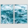 SIGNWIN 2 Piece Framed Canvas Wall Art Coastal Beach Canvas Prints Home Artwork Decoration for Living Room,Bedroom - 24"x36"x2 Panels view 3