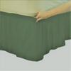 Amuze Bedding Easy Fit Elastic Wrap Around Ruffled BedSkirt Recron 900 Thread Count(Moss, Expanded Queen, Drop Length 15 Inches) view 1