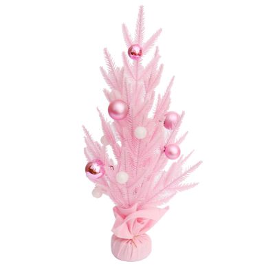 Christmas Tree RENRUIRUI- Pink Desktop Small Home Hotel Shopping Mall Xmas Decoration (Color : Style c)