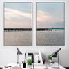 SIGNWIN 2 Piece Framed Canvas Wall Art Coastal Beach Canvas Prints Home Artwork Decoration for Living Room,Bedroom - 24"x36"x2 Panels view 1