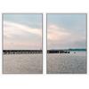 SIGNWIN 2 Piece Framed Canvas Wall Art Coastal Beach Canvas Prints Home Artwork Decoration for Living Room,Bedroom - 24"x36"x2 Panels view 2