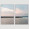 SIGNWIN 2 Piece Framed Canvas Wall Art Coastal Beach Canvas Prints Home Artwork Decoration for Living Room,Bedroom - 24"x36"x2 Panels view 3