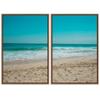 SIGNWIN 2 Piece Framed Canvas Wall Art Coastal Beach Canvas Prints Home Artwork Decoration for Living Room,Bedroom - 24"x36"x2 Panels view 2