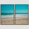 SIGNWIN 2 Piece Framed Canvas Wall Art Coastal Beach Canvas Prints Home Artwork Decoration for Living Room,Bedroom - 24"x36"x2 Panels view 3