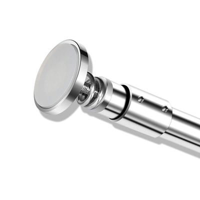 CXYGZLJ Punch-Free Shower Curtain Rod, Thick 304 Stainless Steel Curtain Straight Rod, Bathroom Curtain Set, Non-Retractable Load-Bearing Clothes Pole Pull Rod (Size : 61-100cm)