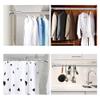 CXYGZLJ Punch-Free Shower Curtain Rod, Thick 304 Stainless Steel Curtain Straight Rod, Bathroom Curtain Set, Non-Retractable Load-Bearing Clothes Pole Pull Rod (Size : 61-100cm) view 3