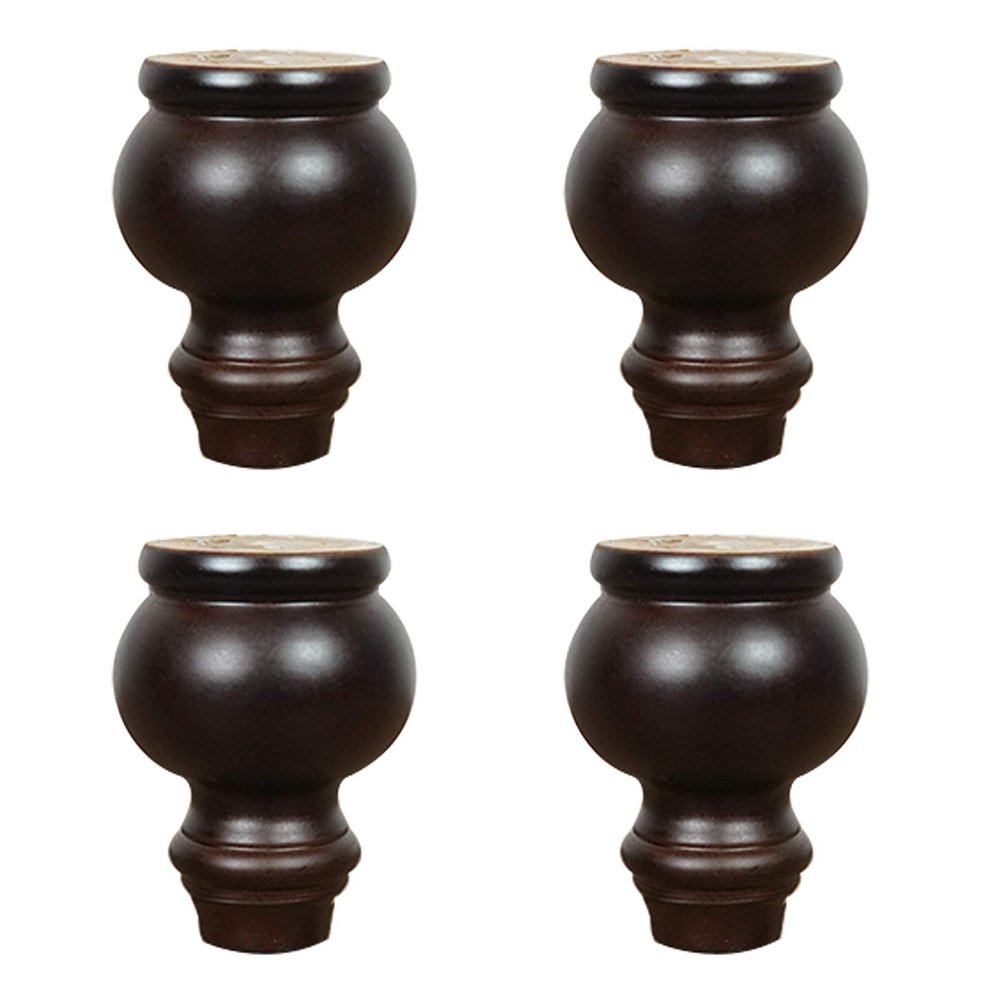 CB Catholic Wood Furniture Legs,Sofa Legs,Replacement Legs,with Mounting Plates and Screws,Suitable for TV Cabinets,Cabinets,Coffee Tables,etc (10cm/3.9in)
