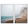SIGNWIN 2 Piece Framed Canvas Wall Art Coastal Scenery Canvas Prints Home Artwork Decoration for Living Room,Bedroom - 24"x36"x2 Panels view 2