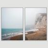 SIGNWIN 2 Piece Framed Canvas Wall Art Coastal Scenery Canvas Prints Home Artwork Decoration for Living Room,Bedroom - 24"x36"x2 Panels view 3