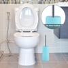 Bathroom Accessories Set 6Pcs Plastic Bath Accessory Set Includes Tumbler, Toothbrush Holder, Soap Dispenser, Soap Dish, Mini Trash Bin, Toilet Brush with Holder, Mint Green view 3