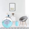 Bathroom Accessories Set 6Pcs Plastic Bath Accessory Set Includes Tumbler, Toothbrush Holder, Soap Dispenser, Soap Dish, Mini Trash Bin, Toilet Brush with Holder, Mint Green view 4