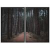 SIGNWIN 2 Piece Framed Canvas Wall Art Rustic Woods Canvas Prints Home Artwork Decoration for Living Room,Bedroom - 24"x36"x2 Panels view 2